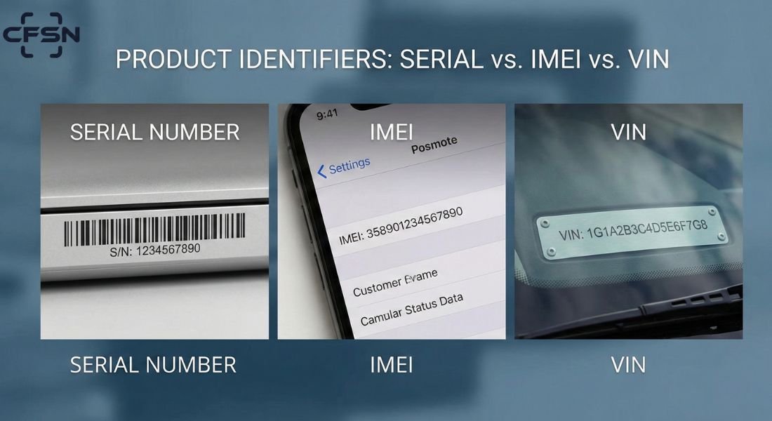 Serial Number vs IMEI vs VIN: What’s the Difference & Why It Matters
