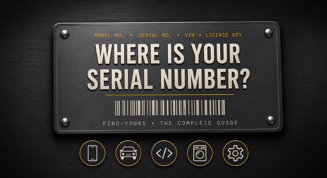 Serial Number Lookup: Where to Find Serial Numbers on Phones, Cars, Tools & Software